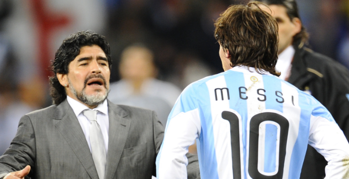 小马拉多纳节目忆父恩：梅西属人类顶尖 马拉多